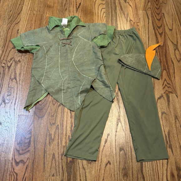 DISNEY STORE  PETER PAN COSTUME Size 10 Halloween Dress Up - Picture 1 of 8